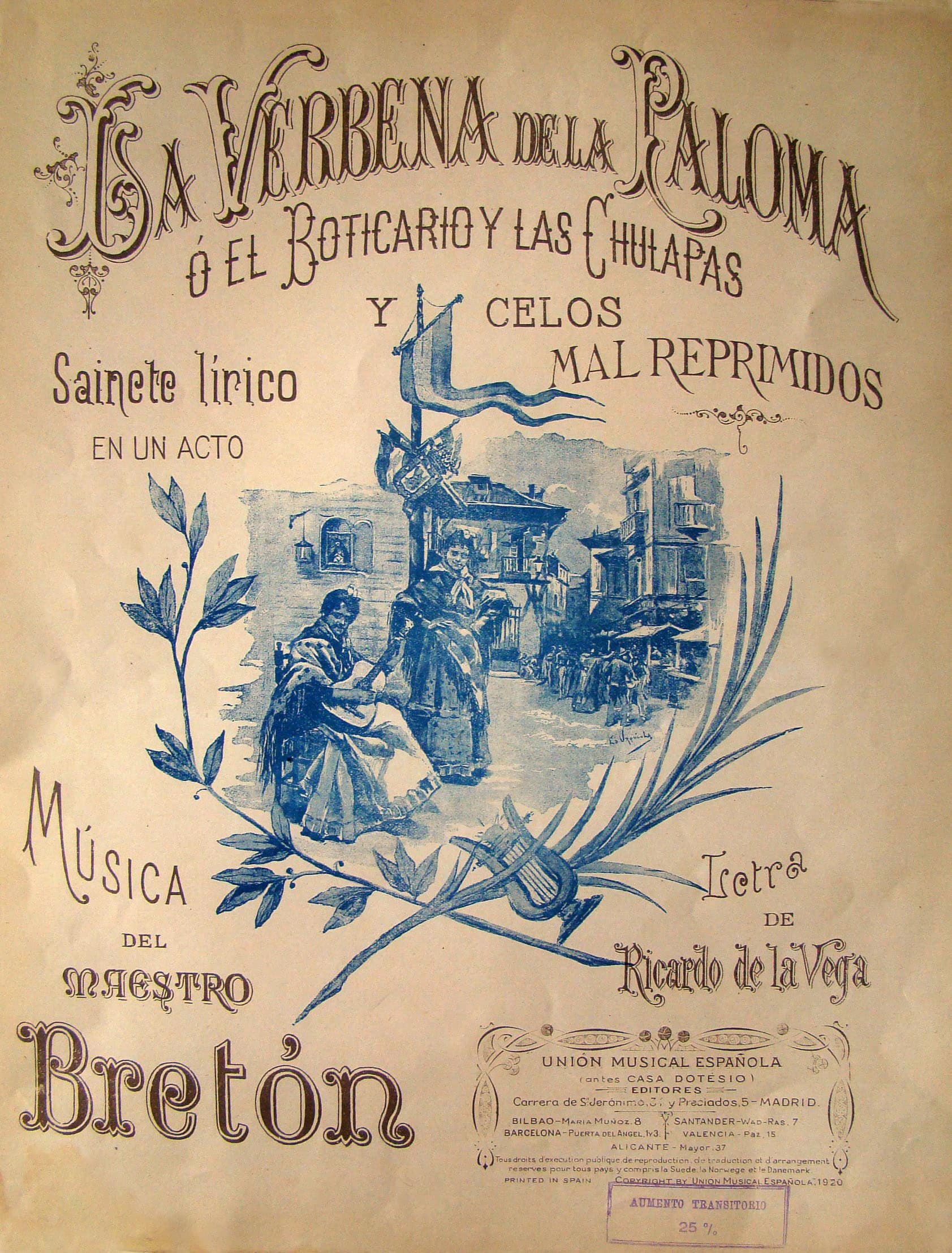 La Verbena de la Paloma cartel 1894